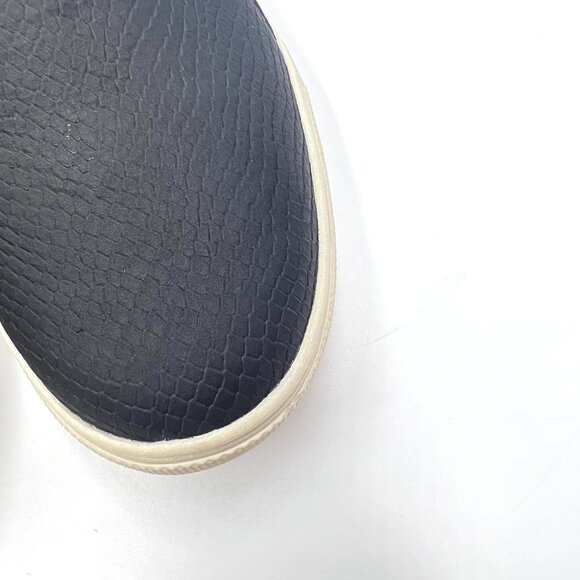 Dr Scholls Womens Size 9.5 Max Zip‎ Black Faux Snakeskin Sneakers Shoes - Picture 4 of 12